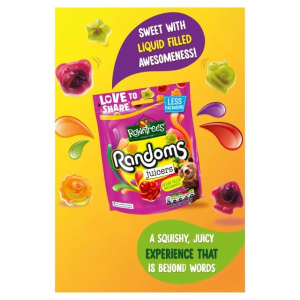 Rowntree's Randoms Juicers Sweets Sharing Pouch 140g