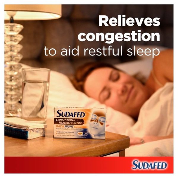 Sudafed Headcold Day & Night 16 per pack