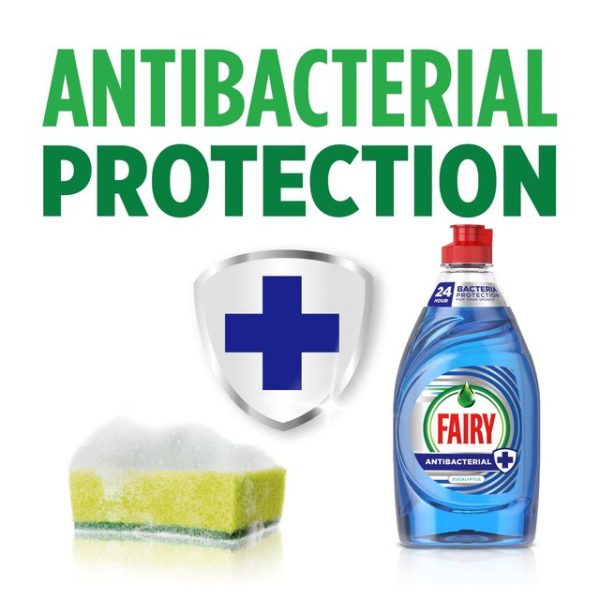 Fairy Antibacterial Washing Up Liquid Eucalyptus 383ml