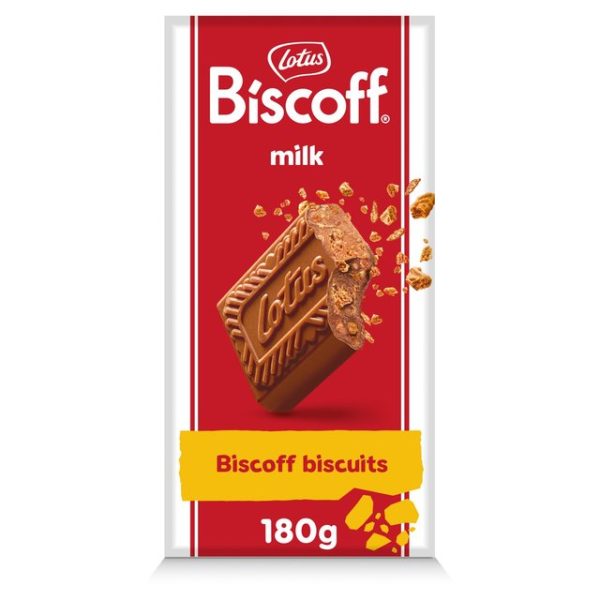 Lotus Biscoff Milk Chocolate With Biscoff Crumbs 180g