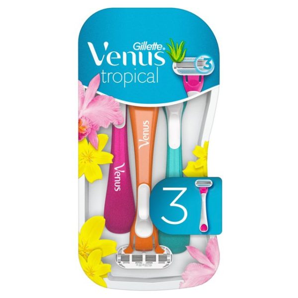 Gillette Venus Tropical Disposable Razors 3 pack