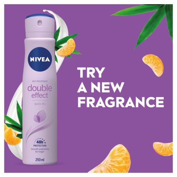 NIVEA Double Effect 48h Anti-Perspirant Deodorant Spray 250ml