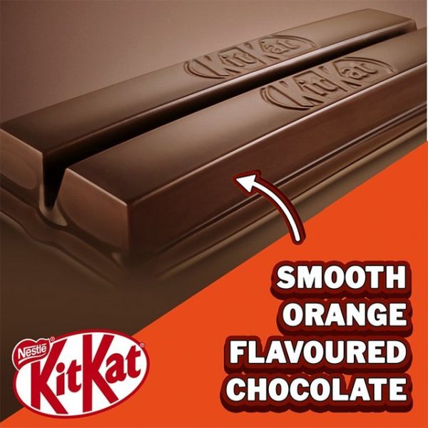 Kit Kat 2 Finger Orange Milk Chocolate Biscuit Bar Multipack 9 Pack 186.3g