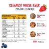 Fruit & Nut Muesli with 68% Whole Grains (28% Millet), 20% fruits & 12% nuts