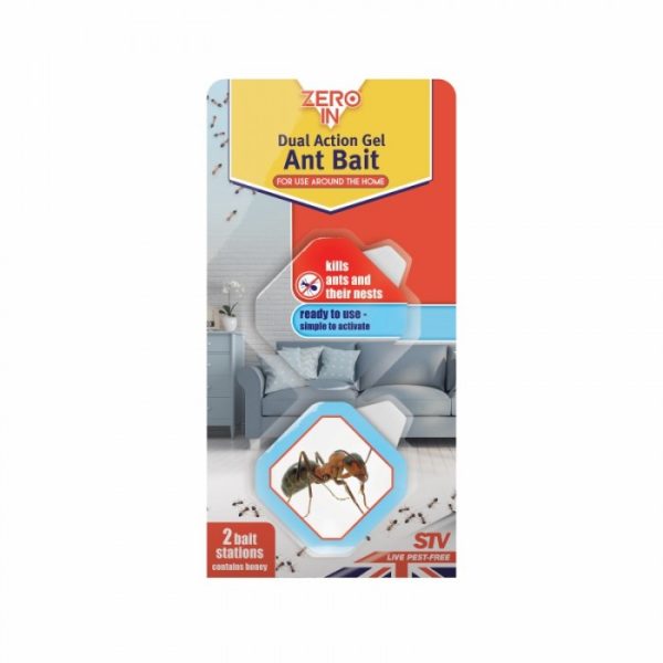 ZERO IN ANT & CRAWLING INSECT KILLER DUAL ACTION GEL 2PK