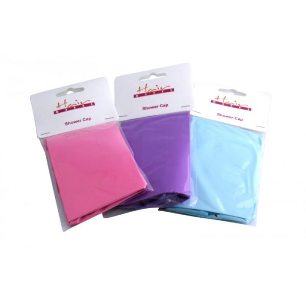 SHOWER CAP PVC ASSORTED COLOURS