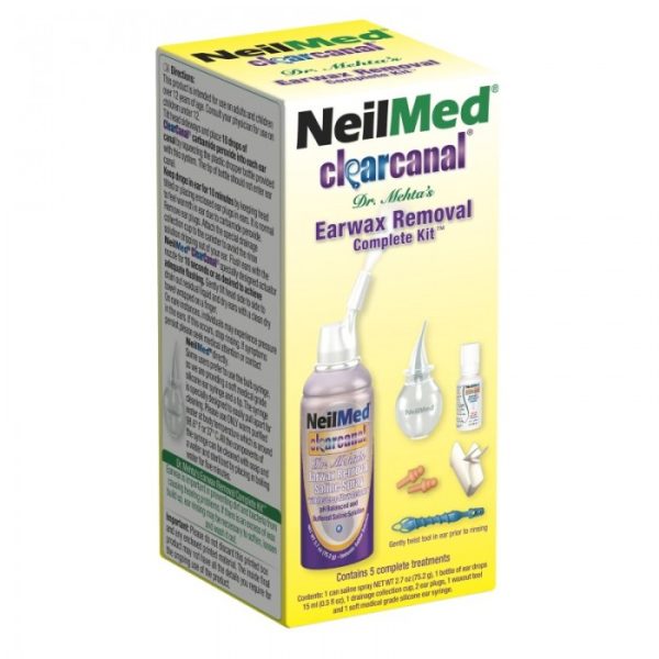 NEILMED CLEARCANAL EARWAX REMOVAL COMPLETE KIT 75ML