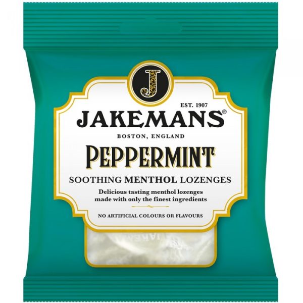 JAKEMANS SOOTHING MENTHOL LOZENGES 73G PEPPERMINT