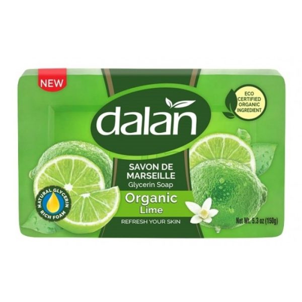 DALAN SAVON DE MARSEILLE GLYCERINE SOAP 150G ORGANIC LIME