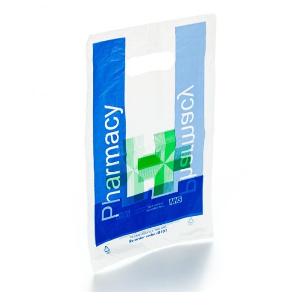 NHS PHARMACY PLASTIC COUNTER BAGS LB101 - 300 X 200MM