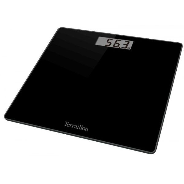 TERRAILLON BATHROOM SCALES DIGITAL BLACK T SQUARE