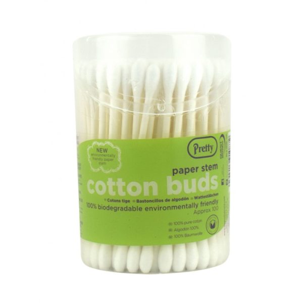 PRETTY COTTON BUDS 100'S PAPER STEM