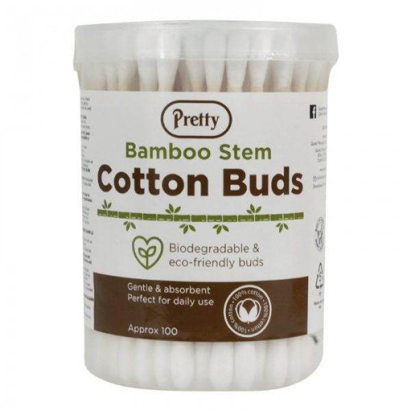 PRETTY COTTON BUDS 100'S BAMBOO STEM