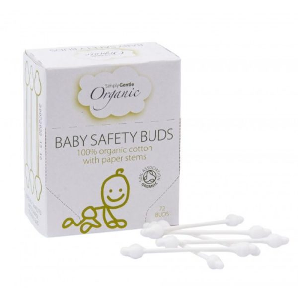 SIMPLY GENTLE ORGANIC, BABY SAFETY BUDS 72S