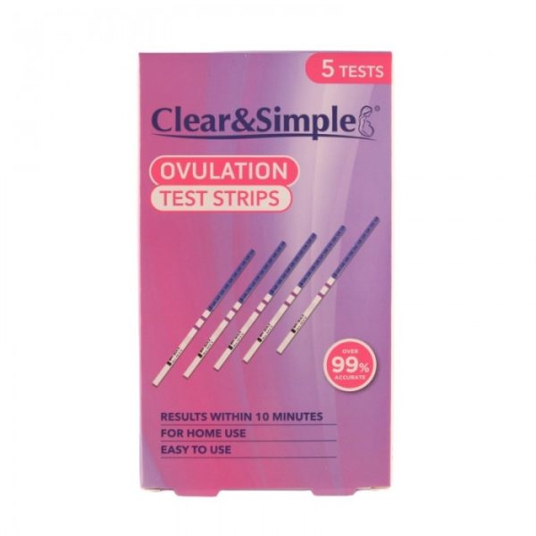 CLEAR AND SIMPLE OVULATION TEST STRIPS 5'S