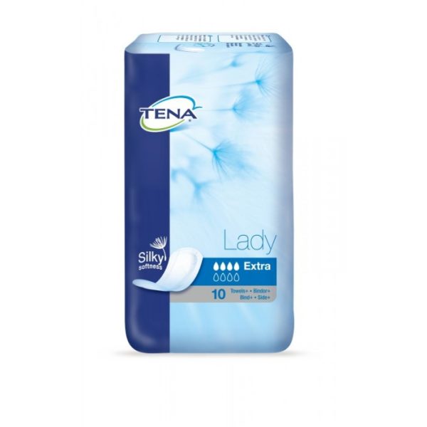 TENA LADY SANITARY PADS EXTRA 10'S