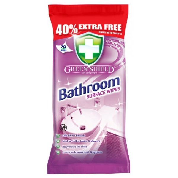 GREENSHIELD SURFACE WIPES 70'S BATHROOM