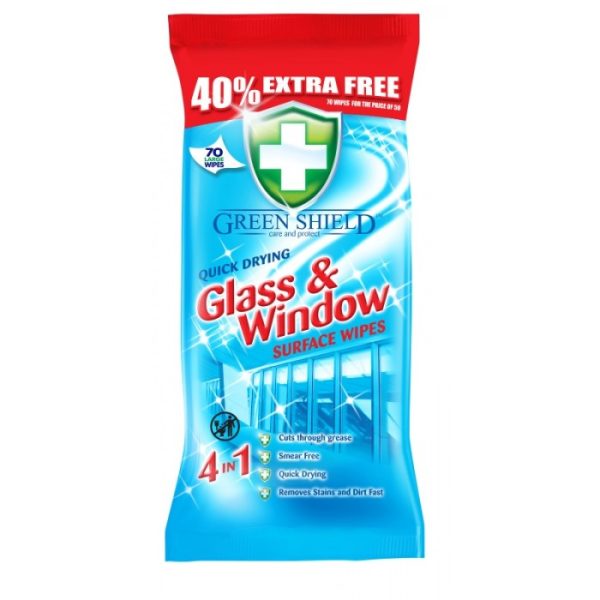 GREENSHIELD SURFACE WIPES 70'S GLASS & WINDOW