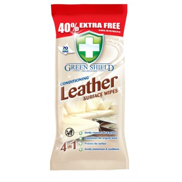 GREENSHIELD SURFACE WIPES 70'S LEATHER