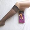PRETTY LEGS 15 DENIER SHEER KNEE HIGHS 4 PAIRS ONE SIZE NEARLY BLACK
