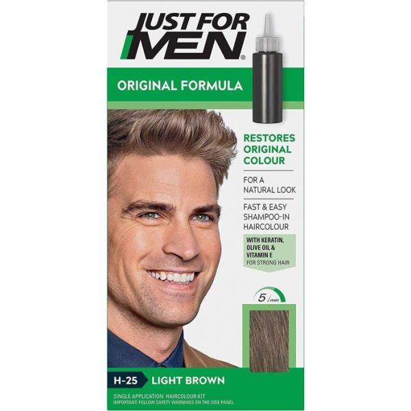 JUST FOR MEN HAIR COLOUR H25 LIGHT BROWN