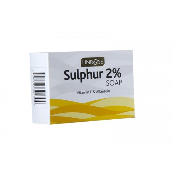 LINROSE SOAP 100G SULPHUR 2% - WITH VITAMIN E & ALLANTOIN