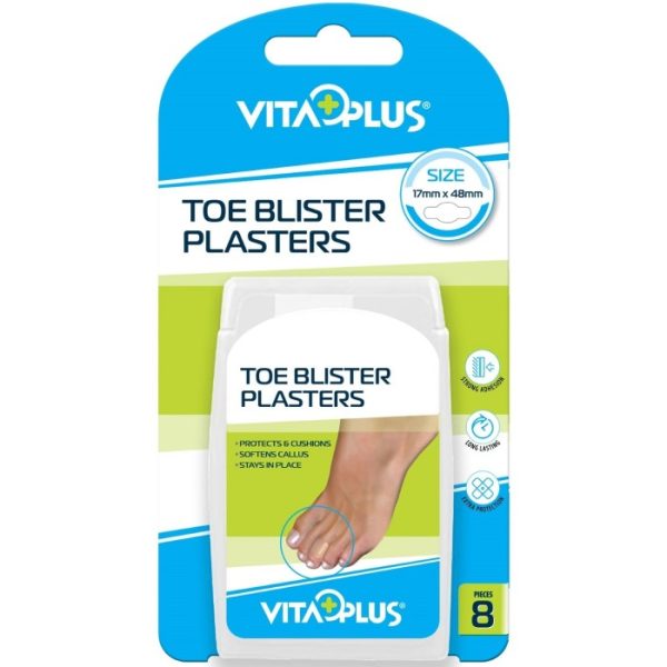 VITAPLUS HYDROCOLLOID PLASTER BLISTER TOE 8'S