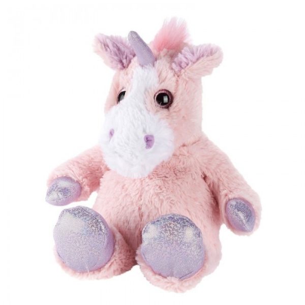 WARMIES MICROWAVEABLE SOFT TOYS SPARKLY PINK UNICORN