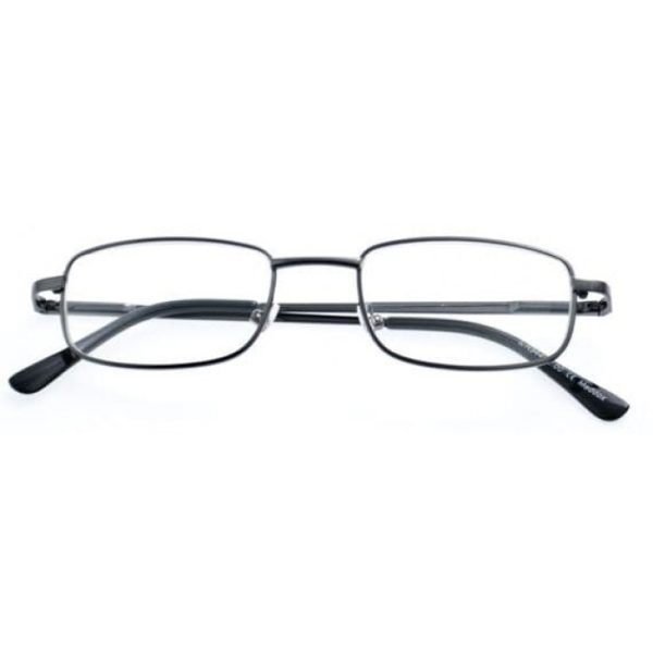 MADDOX READING GLASSES GUNMETAL 4.00