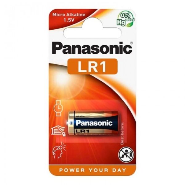 PANASONIC MICRO ALKALINE BATTERIES 1.5V LR1