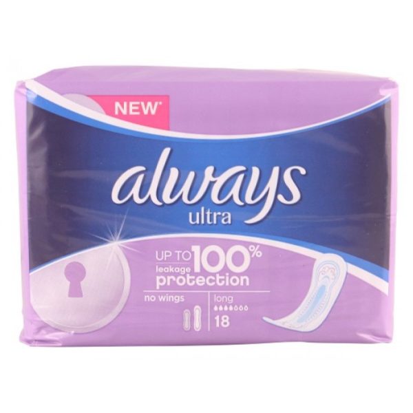 ALWAYS ULTRA SANITARY PADS LONG 14'S