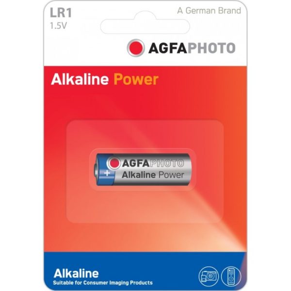 AGFA ALKALINE BATTERIES SIZE LR1 - 1.5V