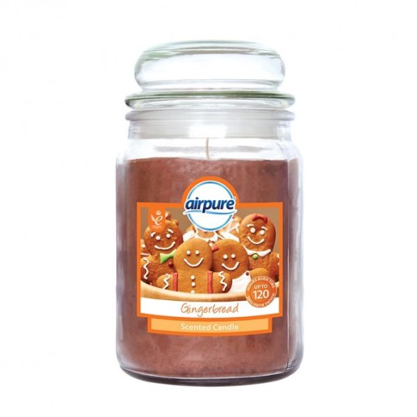 AIRPURE CANDLE JAR 18OZ GINGERBREAD