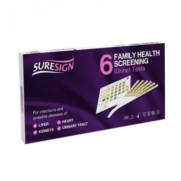 SURESIGN FAMILY HEALTH SCREENING TEST 6'S