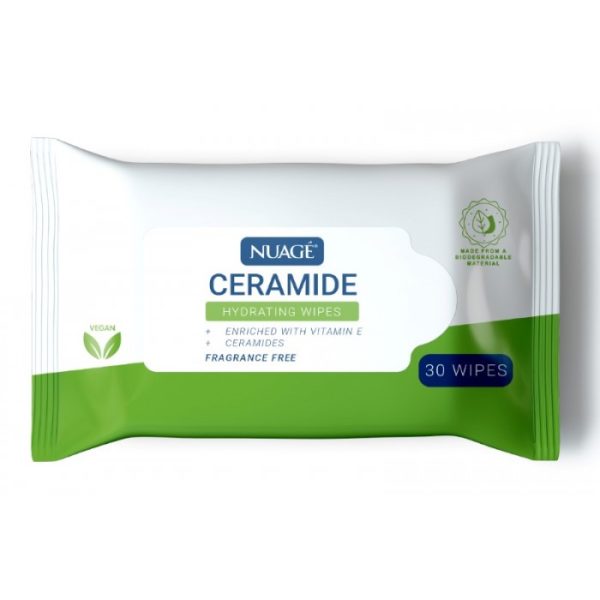 NUAGE CERAMIDE HYDRATING WIPES 30'S