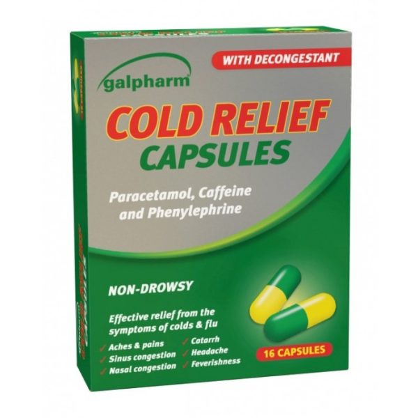 GALPHARM COLD RELIEF CAPSULES 16'S