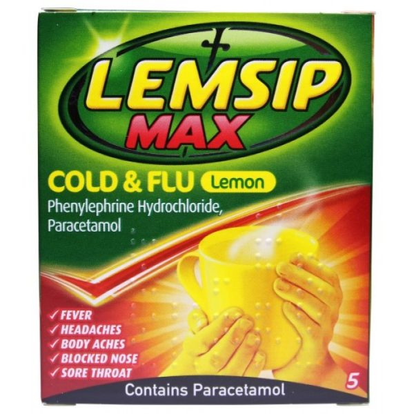 LEMSIP MAX COLD & FLU 5'S BREATHE EASY