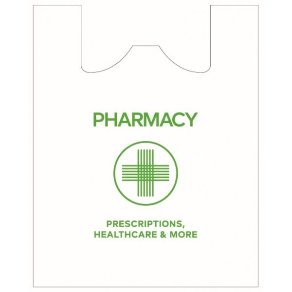 PHARMACY VEST CARRIER BAGS HD 280X432X540MMX18MU (11X17X21X18MU)