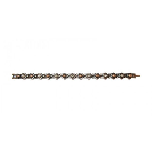 BIO-MAGNETIC BRACELETS BRONZE LINKS WITH GEMS PL23N10