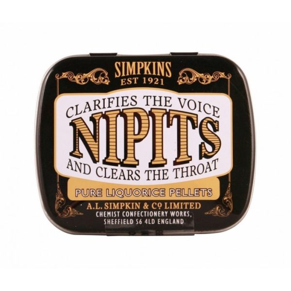 SIMPKINS NIPITS PLAIN LIQUORICE PELLETS