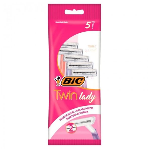 BIC TWIN LADY DISPOSABLE RAZOR 5'S