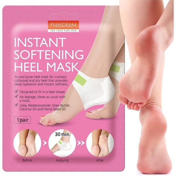 PUREDERM HEEL MASK 1 PAIR INSTANT SOFTENING