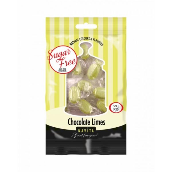 NAVITA SUGAR FREE SWEETS 70G CHOCOLATE LIMES