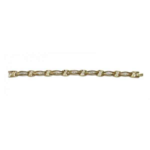 BIO-MAGNETIC BRACELETS GOLD DIAMANTE PL23N09