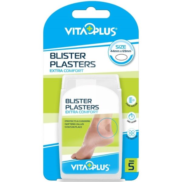 VITAPLUS HYDROCOLLOID PLASTER BLISTER EXTRA COMFORT 5'S