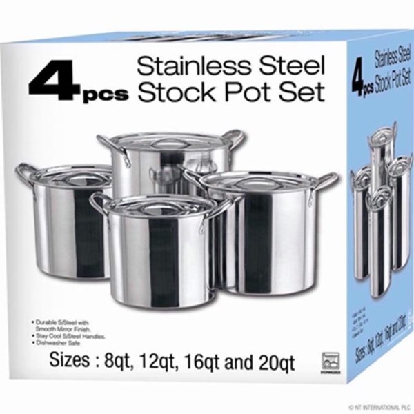 PRIMA STOCK POT SET 4PCE 11041