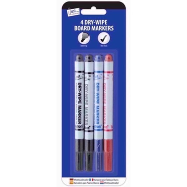 JUST STATIONERY MARKERS DRY WIPE 4