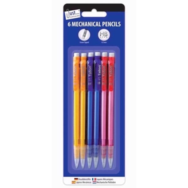 JUST STATIONERY MECHANICAL PENCILS 6