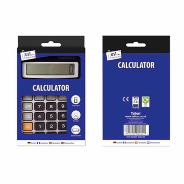 JUST STATIONERY MIDI CALCULATOR 8 DIGIT