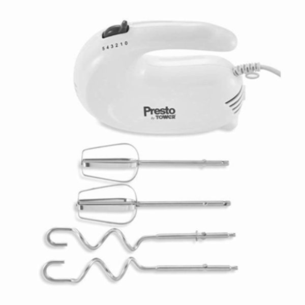 TOWER PRESTO HAN MIXER WHITE PT12045